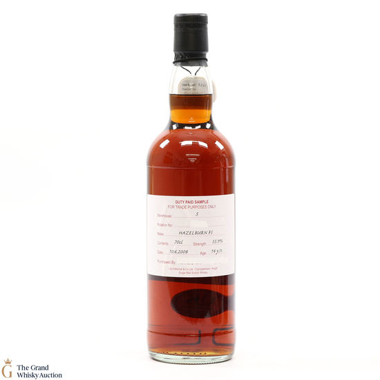 Hazelburn - 14 Year Old Fresh Sherry 2008 Duty Paid Sample 55.9%