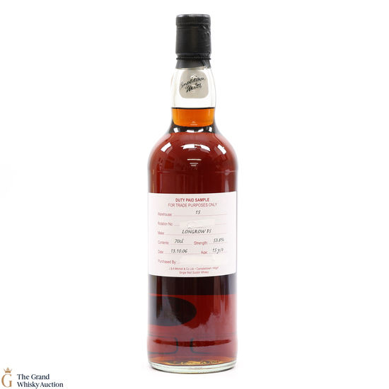 Longrow - 15 Year Old Fresh Sherry 2006 Duty Paid Sample 