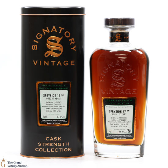 Speyside - 17 Year Old 2005 1st Fill Oloroso Sherry Butt Signatory #28