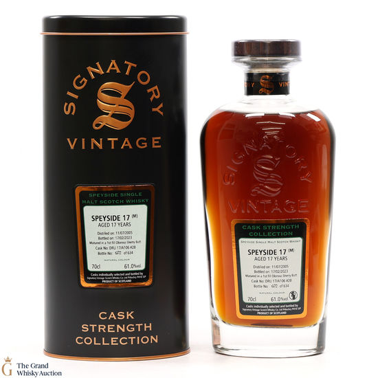 Speyside - 17 Year Old 2005 1st Fill Oloroso Sherry Butt Signatory #28