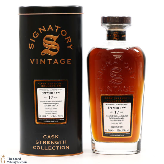 Speyside - 17 Year Old 2005 1st Fill Oloroso Sherry Butt Signatory #29