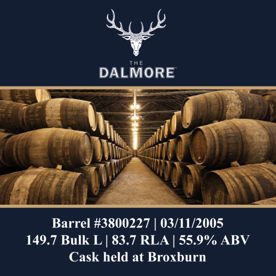 Dalmore - 2005 Barrel - 149.7 Bulk @ 55.9% - In Bond At Broxburn
