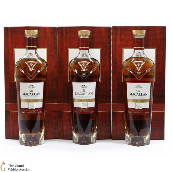 Macallan - Rare Cask No. 1, 2 & 3 - 2018 (3x 70cl)