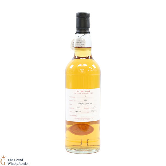 Springbank - 11 Year Old 2011 Fresh Barrel Duty Paid Sample