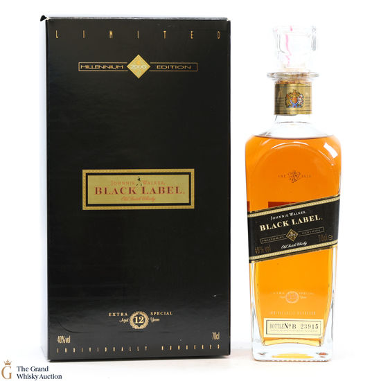 Johnnie Walker - 12 Year Old-  Black Label - Millennium Edition