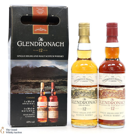 Glendronach - 12 Year Old - Original & Matured in Sherry Casks (2 x 50cl)