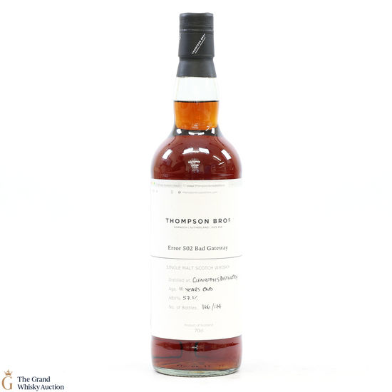 Glenrothes - 11 Year Old Thompson Bro's - Error 502 Bad Gateway