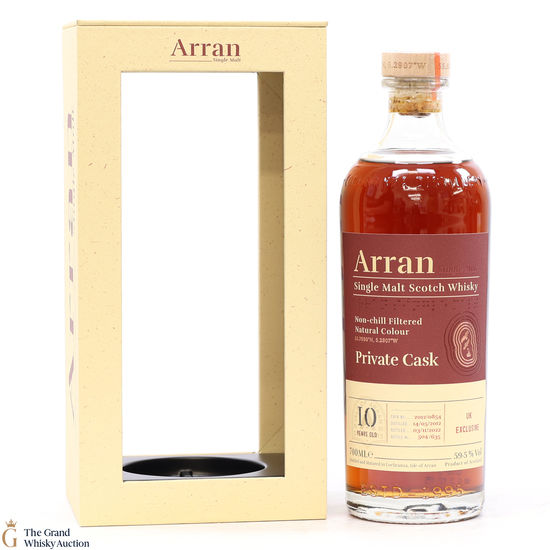 Arran - 10 Year Old 2012 Private Cask #854 - UK Exclusive
