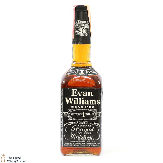 Evan Williams - 7 Year Old - Black Label 90º Proof (75cl)