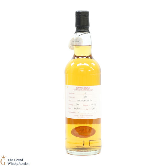 Springbank - 11 Year Old 2011 Fresh Bourbon - Duty Paid Sample 59.9%