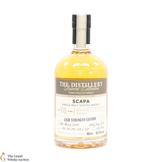 Scapa - 18 Year Old Cask Strength 2000 - #194, 211, 212, 214 & 217 Distillery Reserve (50cl)