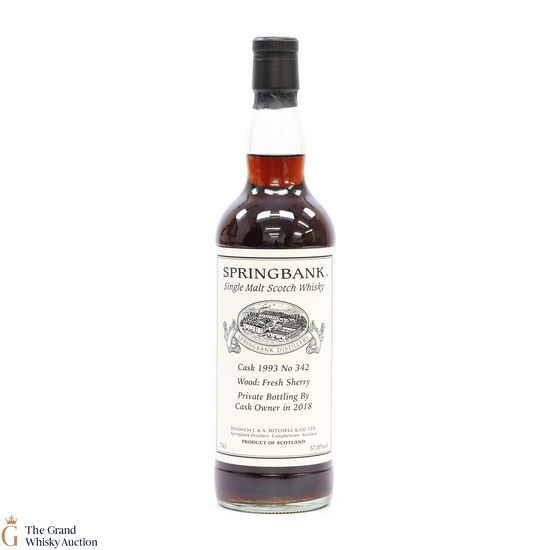 Springbank - Cask #342 1993 Fresh Sherry Private Cask