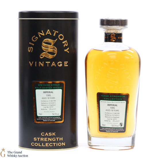 Imperial - 18 Year Old 1995 - Cask Strength - Signatory Vintage 