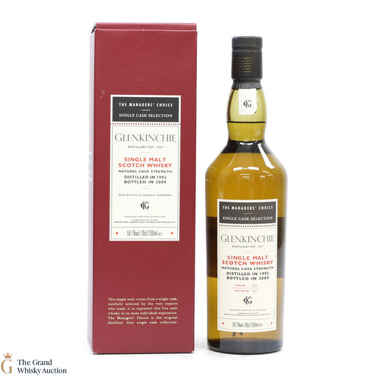 Glenkinchie - 1992 Managers Choice 2009 Cask Strength