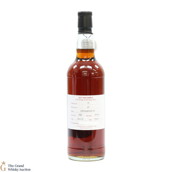 Springbank - 9 Year Old 2013 Fresh Sherry - Duty Paid Sample 59.1%
