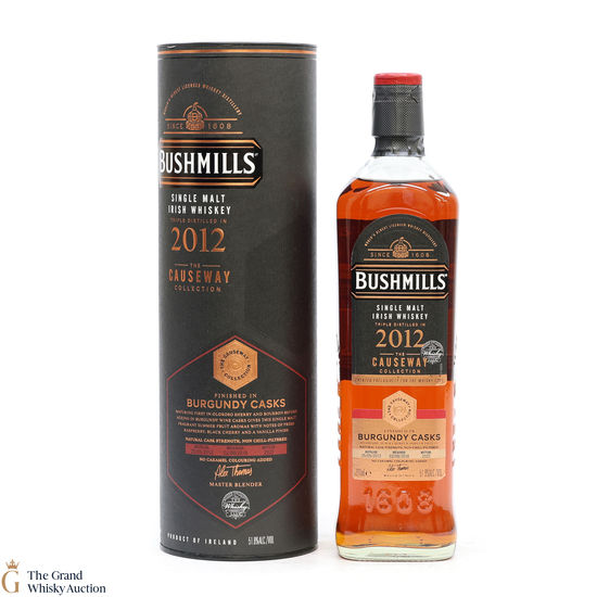 Bushmills - 2012 Burgundy Cask Finish - Causeway Collection - The Whisky Club Exclusive