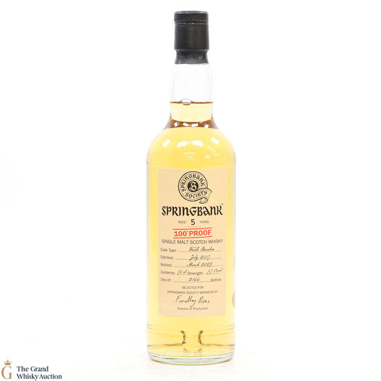 Springbank - 5 Year Old 2017 Fresh Bourbon - Springbank Society