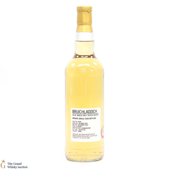 Bruichladdich - 15 Year Old 2001 #560 Bourbon Hogshead Private Cask