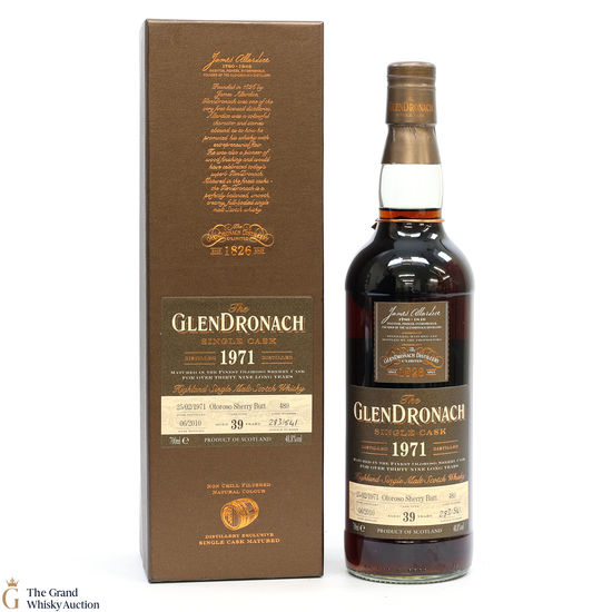 Glendronach - 39 Year Old 1971 - Single Cask #489