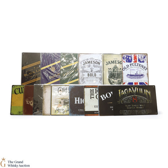 Whisky Metal Signs  x 20