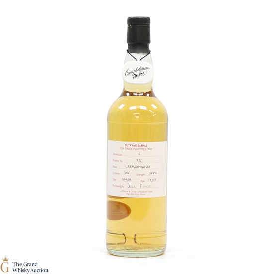 Springbank - 14 Year Old 2009 Refill Bourbon - Duty Paid Sample 54.8%