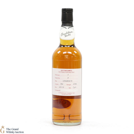 Longrow - 7 Year Old 2015 Fresh Sherry - Duty Paid Sample 57.8%
