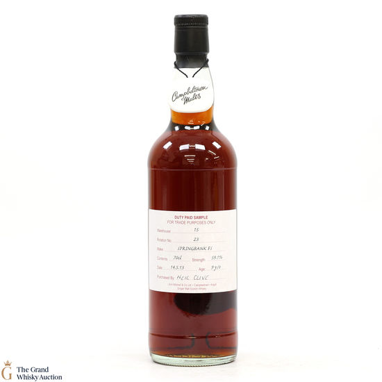 Springbank - 9 Year Old 2013 Fresh Sherry - Duty Paid Sample 59.1%