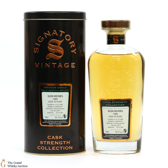Glenrothes - 20 Year Old 1989 - #24377 - Signatory Vintage