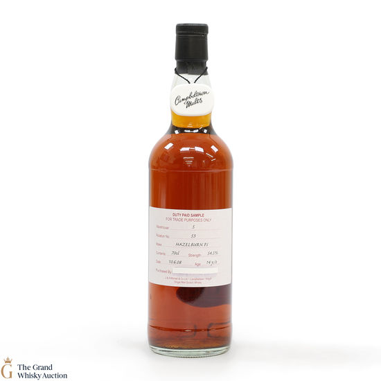 Hazelburn - 14 Year Old 2008 Fresh Sherry - Duty Paid Sample 54.5%