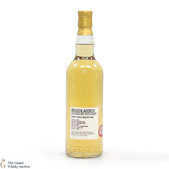 Bruichladdich - 15 Year Old 2001 #560 Bourbon Hogshead Private Cask