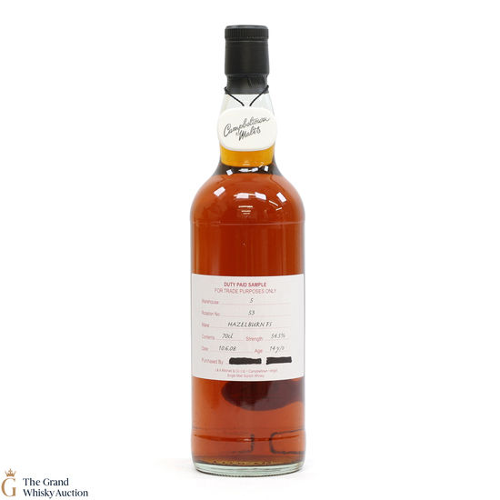 Hazelburn - 14 Year Old 2008 Fresh Sherry - Duty Paid Sample 54.5%