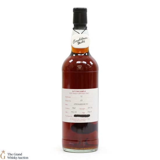 Springbank - 9 Year Old 2013 Fresh Sherry - Duty Paid Sample 59.1%