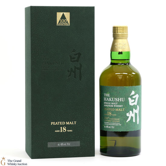 Hakushu - 18 Year Old - Peated Malt - 100th Anniversary Suntory Whisky