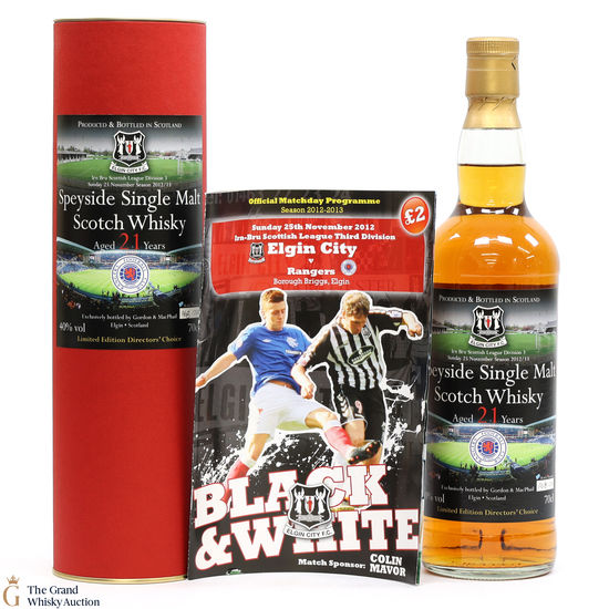 Speyside - 21 Year Old - Elgin City v Rangers Scottish League Division 3 2012/13