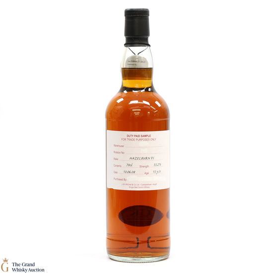 Hazelburn - 15 Year Old 2008 Fresh Sherry - Duty Paid Sample 55.2%