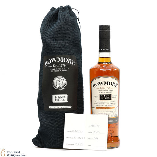 Bowmore - 10 Year Old - 2012 Hand Filled - Cask #15393