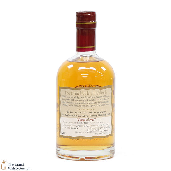 Bruichladdich - 30 Year Old 1970 - Valinch #5081 'I Was There' (50cl)