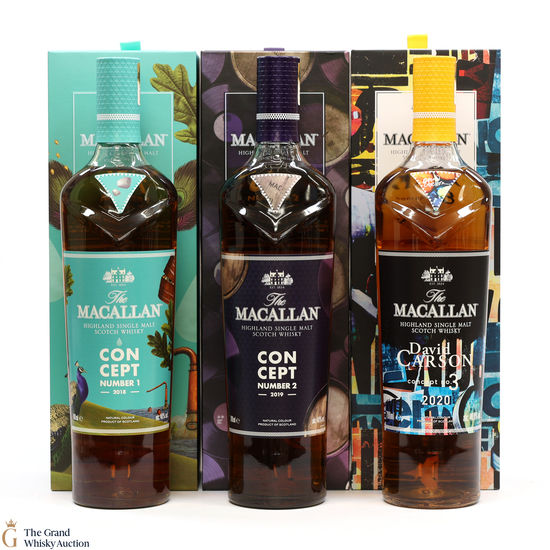 Macallan - Concept No.1, No.2 + No.3 (3 x 70cl)