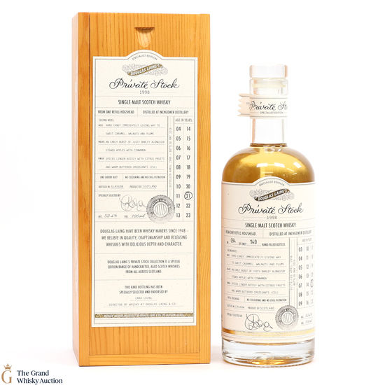 Inchgower - 21 Year Old 1998 Douglas Laing Private Stock