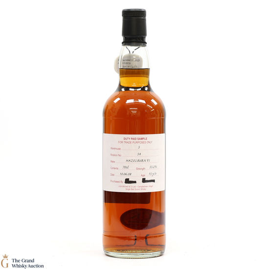 Hazelburn - 15 Year Old 2008 Fresh Sherry - Duty Paid Sample 55.2%