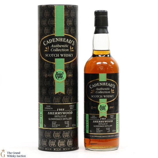 GlenDronach - 11 Year Old 1988 - Sherrywood - Cadenhead's Authentic Collection