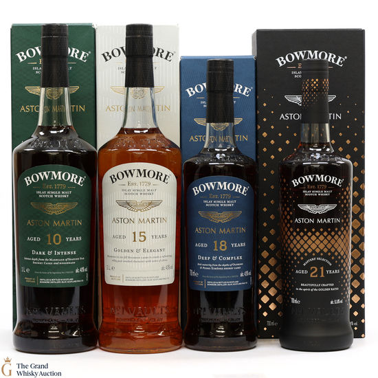 Bowmore - Aston Martin - Edition 1, 2, 3 & 21 Year Old