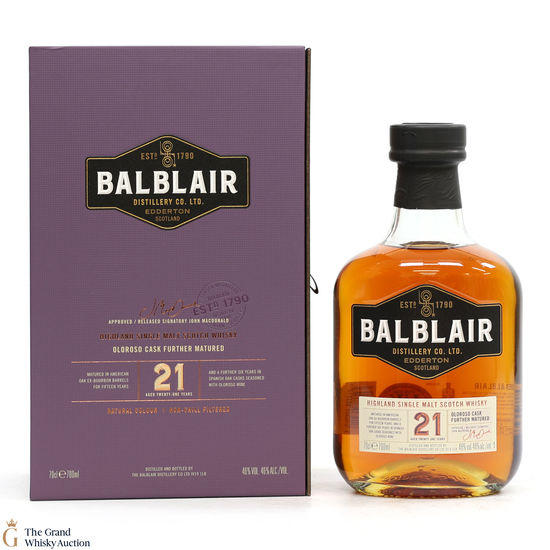 Balblair - 21 Year Old - Oloroso Cask Further Matured 