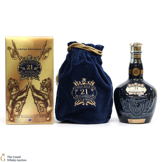 Chivas - Royal Salute - 21 Year Old - Sapphire Flagon