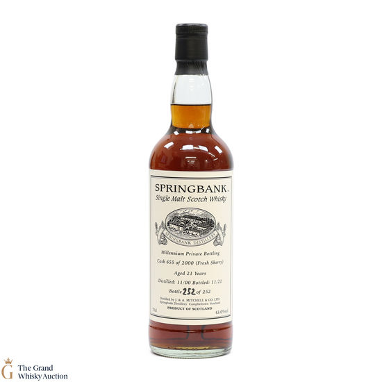Springbank - 21 Year Old 2000 - Millennium Private Bottling 
