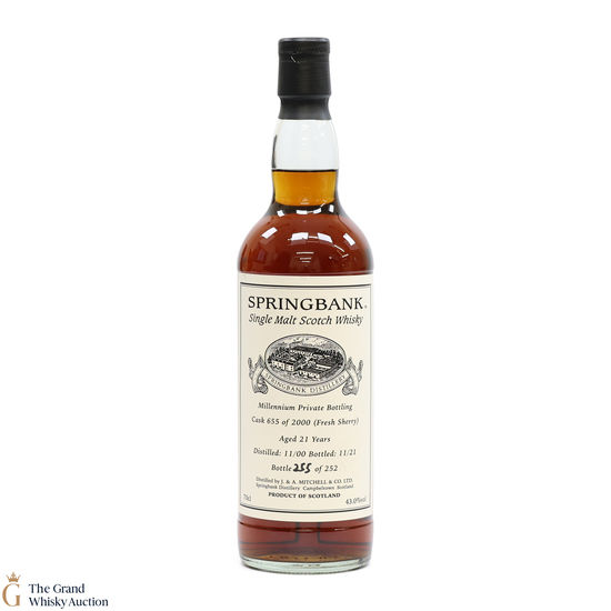 Springbank - 21 Year Old 2000 - Millennium Private Bottling 