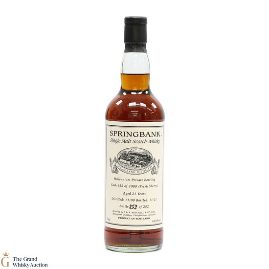 Springbank - 21 Year Old 2000 - Millennium Private Bottling 