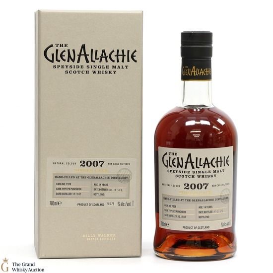 GlenAllachie - 14 Year Old 2007 Hand Filled PX Puncheon #7328