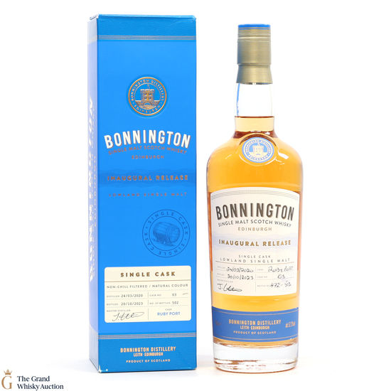Bonnington - 3 Year Old 2020 - Ruby Port Cask #3 - Inaugural Release