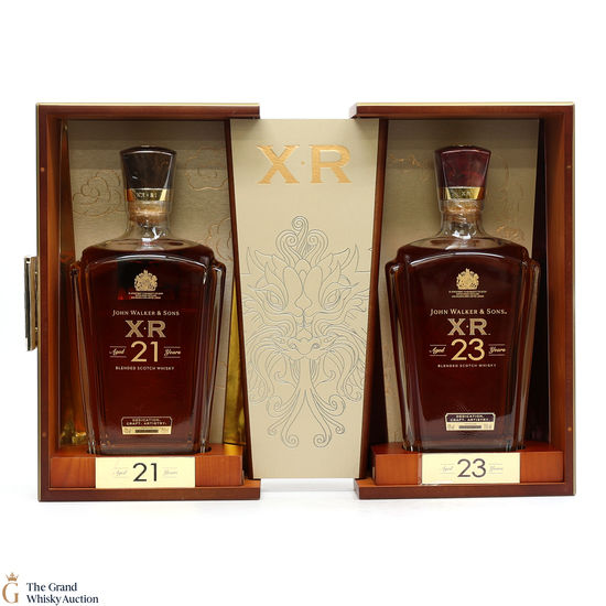 Johnnie Walker - 23 Year Old XR, 21 Year Old XR James Jean & Display Box - Year Of The Dragon (2 x 75cl)